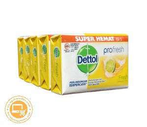 DETTOL FRESH SOAP BND 4+1 5X65 GR