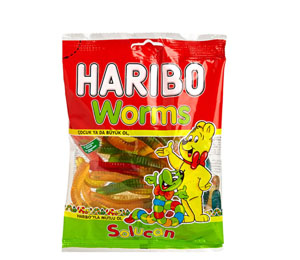 HARIBO WORMS 80 GR