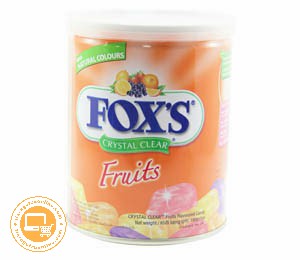 FOX'S CRYSTAL CLEAR FRUITS 125 GR